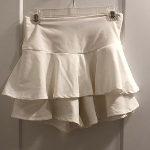 White Skort
